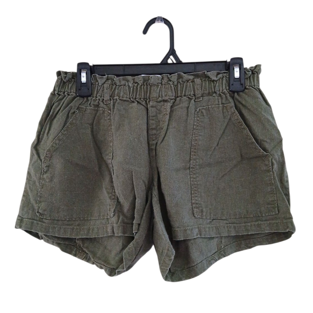 Mama Licious Olive High Waist Shorts Sz M